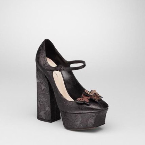 Bottega Veneta CALF AYERS BUTTERFLY MARY JANE PUMP - Picture 1 of 10